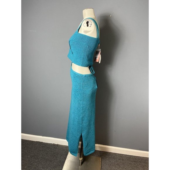 Cult Gaia Teal Midi Skirt Set - Picture 5 of 12